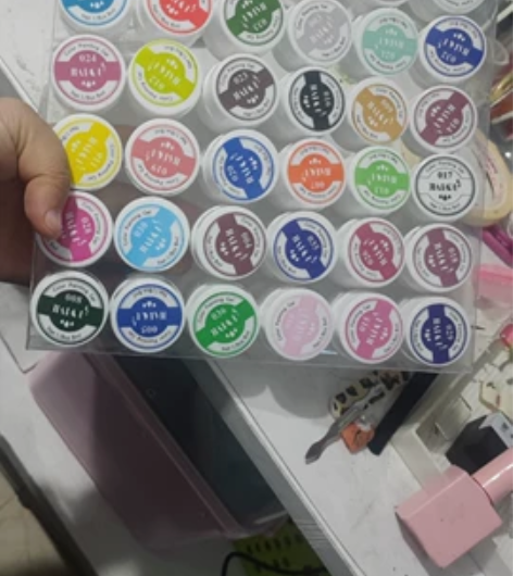 美甲36色套装日式甲油胶罐装甲油胶固体胶彩...