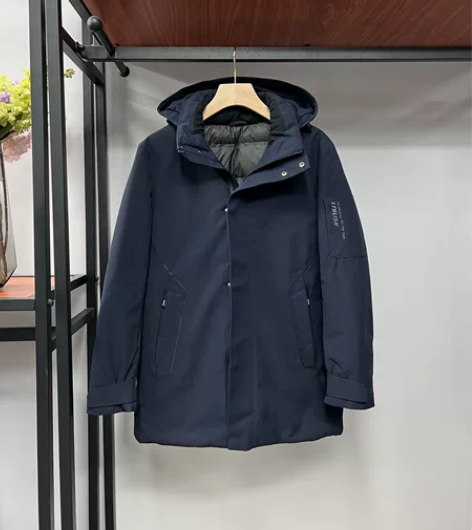 海家男士羽绒服 货号XD116A藏青羽绒服...