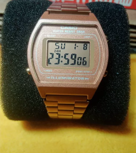 正品保真豆芽同款卡西欧小方块b640wc复...