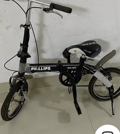 mini自行车 买回来仅骑过一次 放了挺久...
