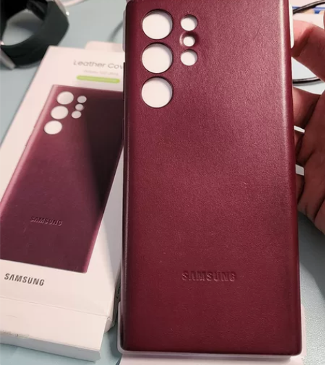 三星s22u真皮保护壳,成色新,看图,没怎...