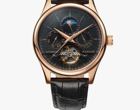 正品陀飞轮手表男士全自动机械表真皮带男表天...