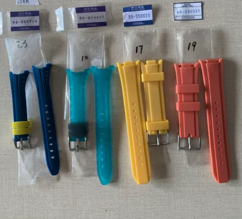 全新citizen西铁城原装橡皮表带特价出...