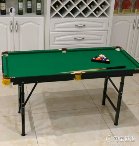九成新    儿童台球桌家用折叠斯诺克标准...