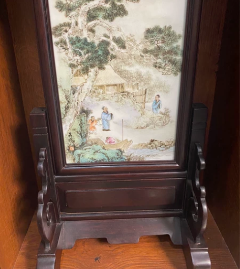 大师余森林老师瓷瓶板画 【大师余森林老师瓷...