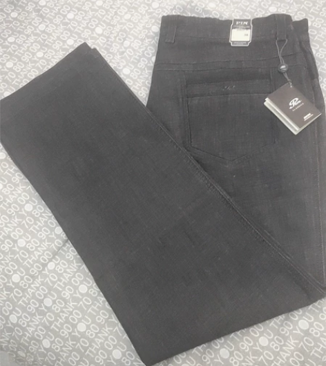 拼牌男休闲裤，深灰色，38码，腰围102C...