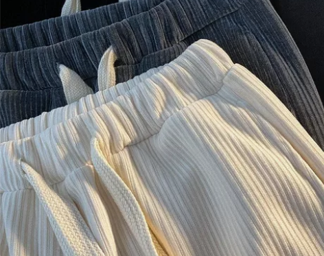 加绒裤子男士运动休闲裤秋冬春款男灯芯绒宽松...