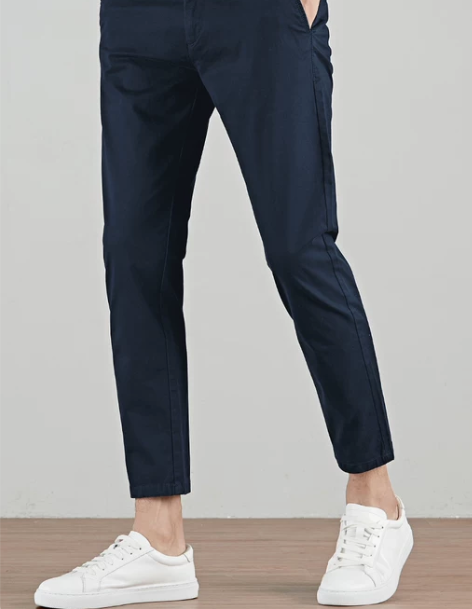 休闲长裤纯棉水洗男士九分裤韩版修身小脚休闲...