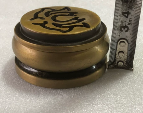 打篆香小香炉套装纯铜焚香香篆盘香炉香道用具...