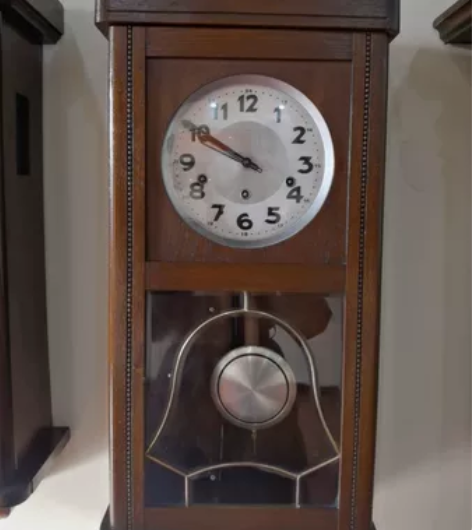 欧洲原装进口 德国古董五音挂钟 纯实木外壳...