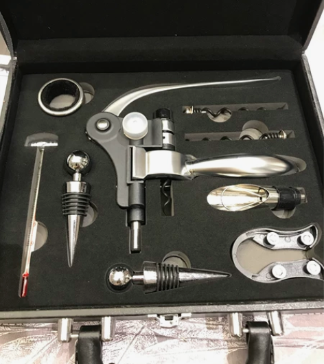 创意红酒开瓶器套装家用红葡萄酒起子酒瓶塞倒...