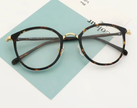 三毛眼镜店透明近视眼镜女网红款大框圆脸男防...