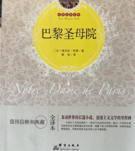 巴黎圣母院 内有部分笔记（如图2）微瑕7块...