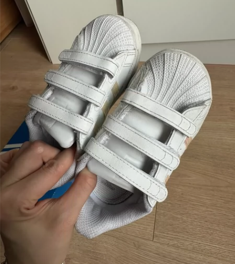 阿迪 三叶草 superstar婴童经典白...