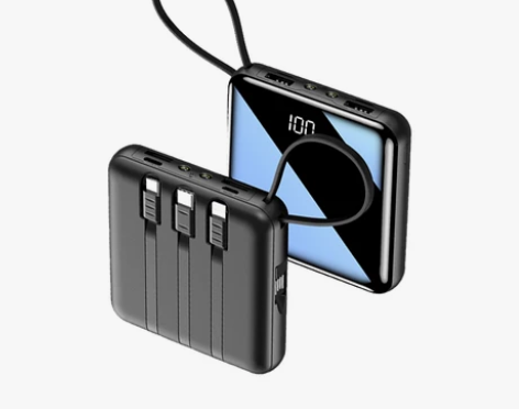 充电宝20000毫安超大容量自带数据线三合...