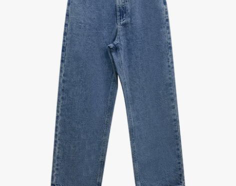 【33直播清仓】蓝色牛仔裤阔腿裤直筒裤长裤...