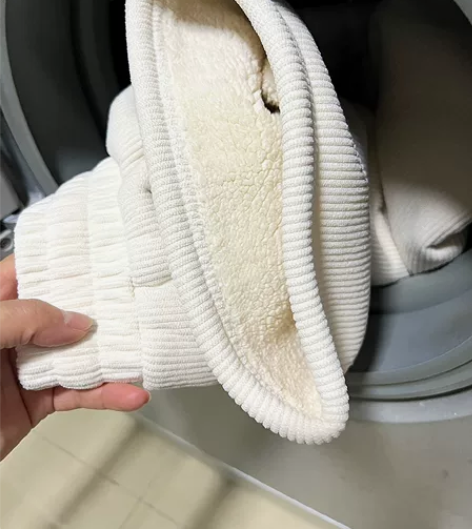 全新包邮加厚羊羔绒阔腿裤女秋冬保暖灯芯绒休...