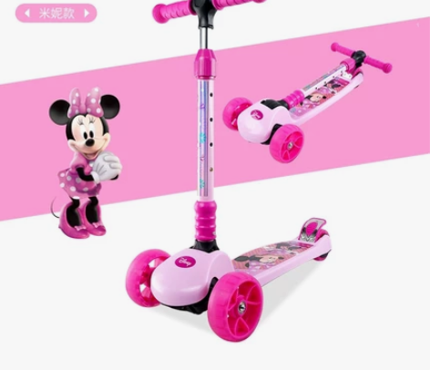 迪士尼滑板车大家可以看下新的多少钱，娃大了...