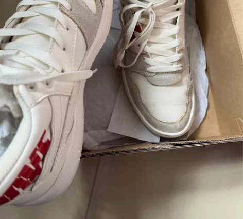 李宁高帮板鞋，255，41。鞋面有些许氧化...