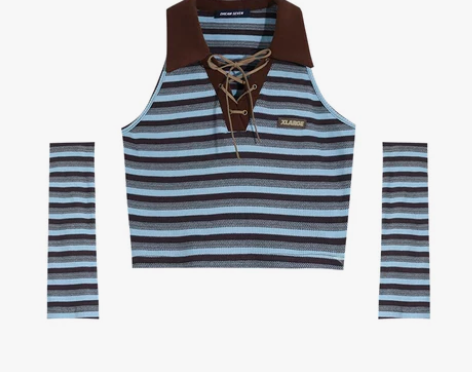 DREAM SEVEN77条纹背心女202...