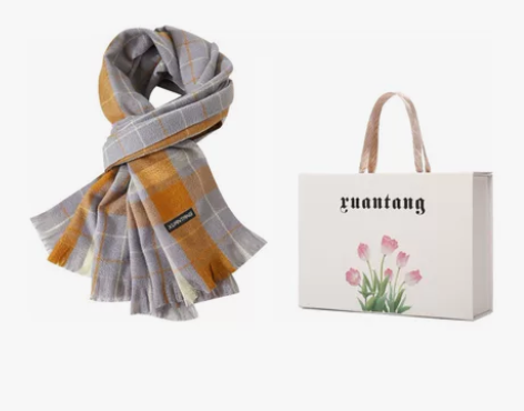 玄唐 时尚格子围巾 韩版甜美加厚保暖披肩 ...