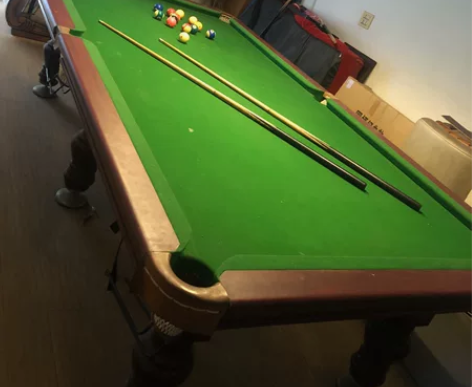 贱卖台球桌一张 1000 要的自提 仅限台...