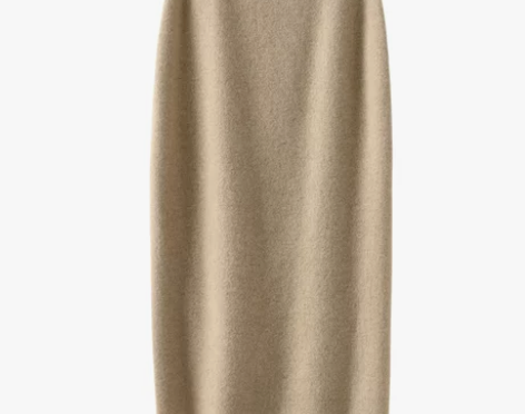 短裙半身裙秋冬新款山羊绒女中长款高腰显瘦羊毛