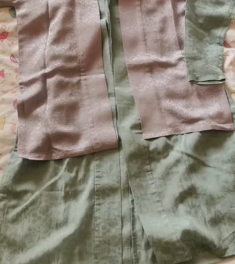 真丝汉服 宋半袖短衫 真丝流光绸 淡紫色，...