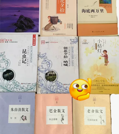 散文14一本 朝花夕拾10元 其余19一本...