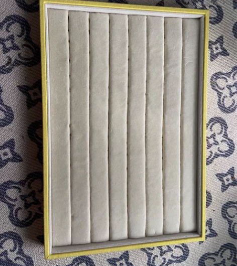 闲置布艺首饰收纳盒 尺寸：35*24cm ...