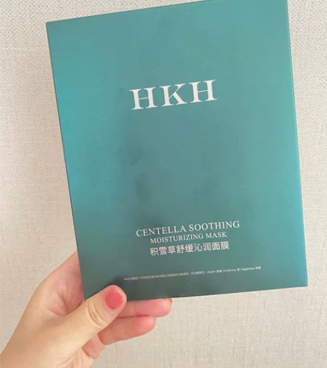 HKH积雪草舒缓沁润面膜3片，品牌送品保真...