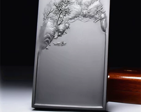 端砚歙砚原石老坑山水高档砚台收藏