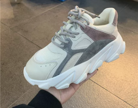 韩国东大门老爹鞋女2020秋冬季新款真皮系...