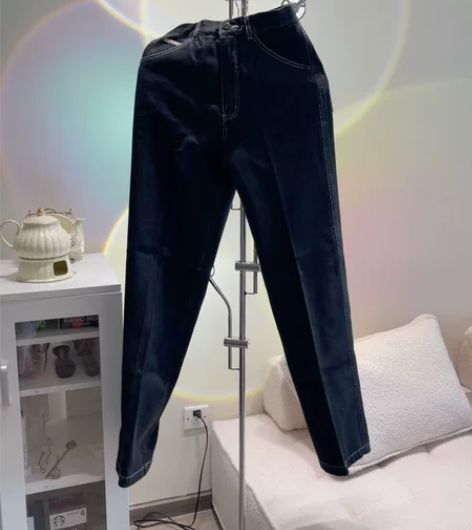 黑色牛仔裤女 春秋合适不记得什么时候买的了...