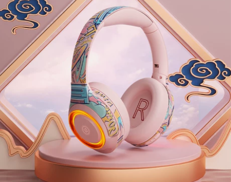 利威朗ELA2国潮女生小巧无线蓝牙耳机头戴...