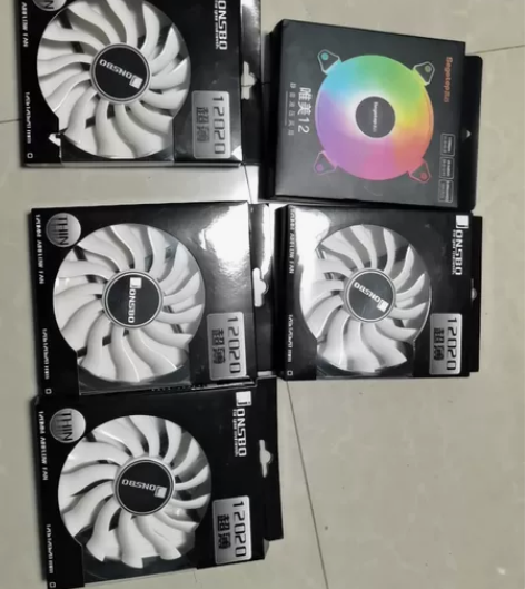 乔思伯1220机箱风扇买4送1个唯美rgb...