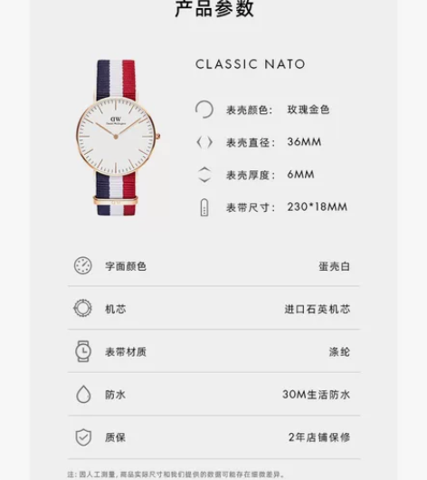 DW手表一只，自己戴过一段时间，表盘磕破就...