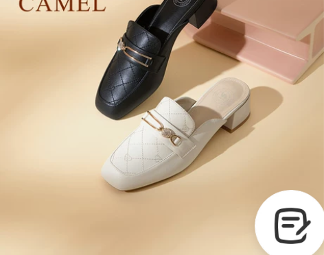 新品水钻扣 女士穆勒鞋 柔软 感兴趣的话点...