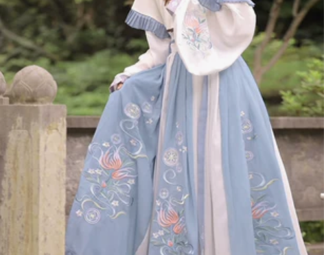 玉术正品汉服女妙菡原创晋制齐腰交领襦裙春夏...