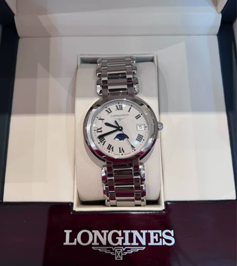 Longines浪琴 心月月相石英表手表女...