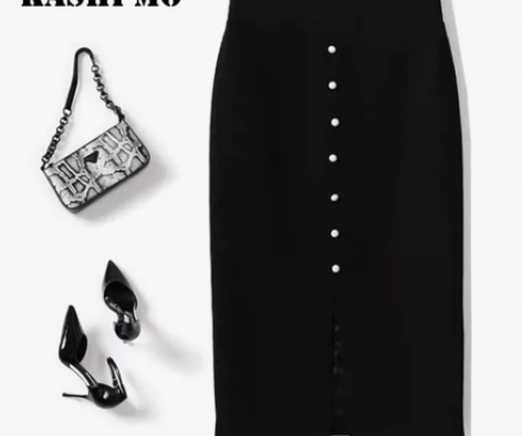 全新时尚感半身中长裙,新款修身显瘦,高腰包...