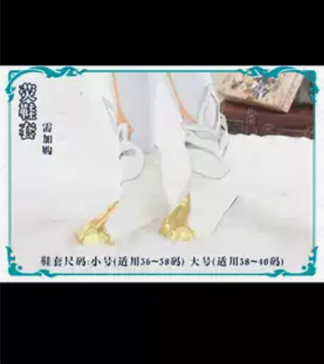 出初兽猫家荧妹鞋套大号 仅试穿我穿有点大了...