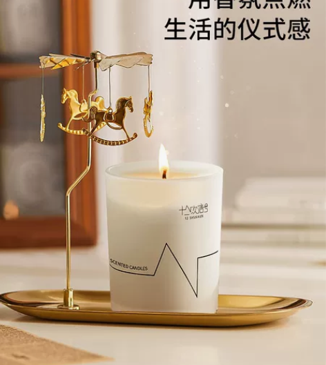 香薰蜡烛家用室内持久熏香小众高级伴手礼盒卧...