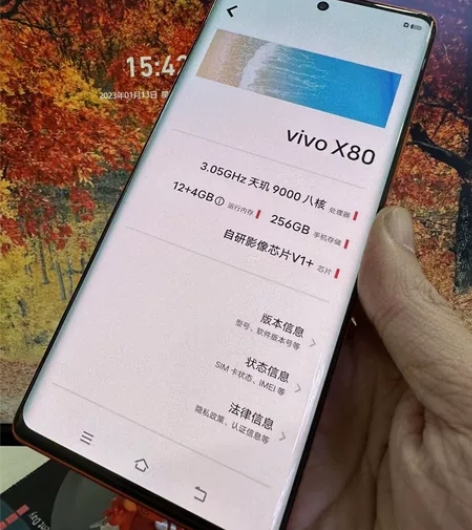 vivo X80 12+256 单机 无修...
