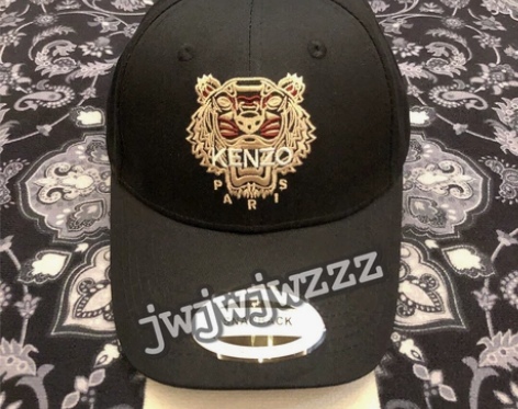 高田贤三高端潮牌Paris弯檐鸭舌帽百搭透...