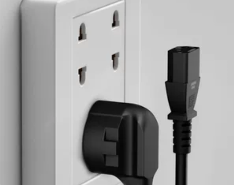 橡胶防冻全铜电源插线品字尾三极三孔插线电脑...