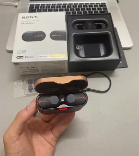 索尼 WF-1000XM3黑色 降噪豆 箱...
