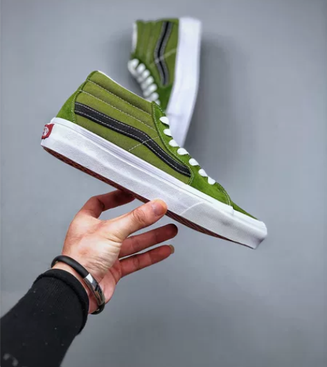 硫化工艺  万斯/Vans范斯中邦牛油果绿...