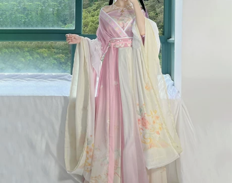 南北朝原创汉服女夏季款国风古装超仙交领广袖...