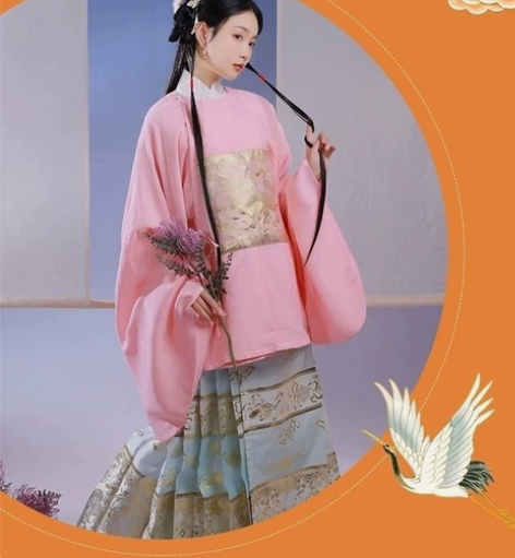 耀春画扇联名款 【明庭知许】 明制织金马面...